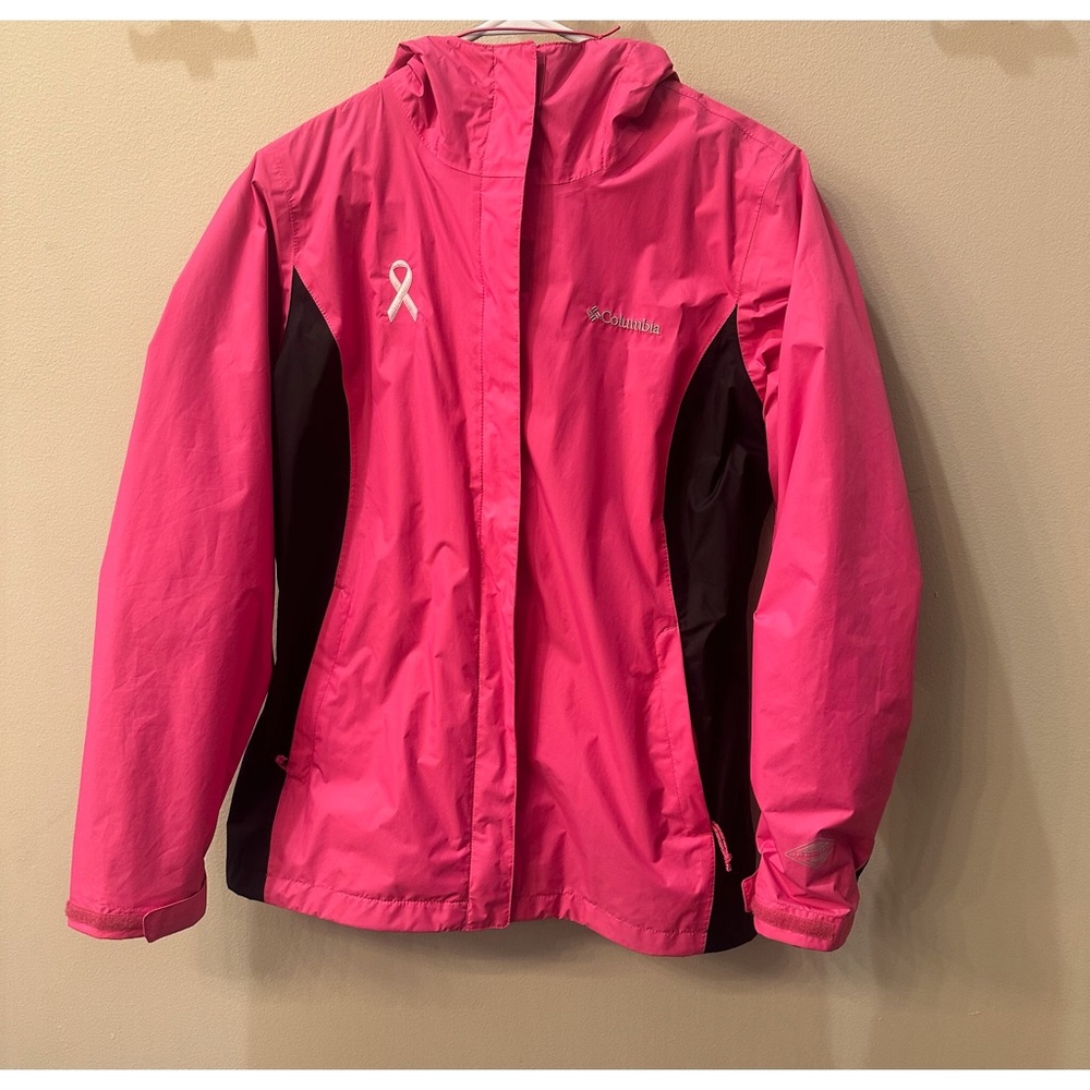 Columbia Omni tech rain jacket breast cancer edition NWOT